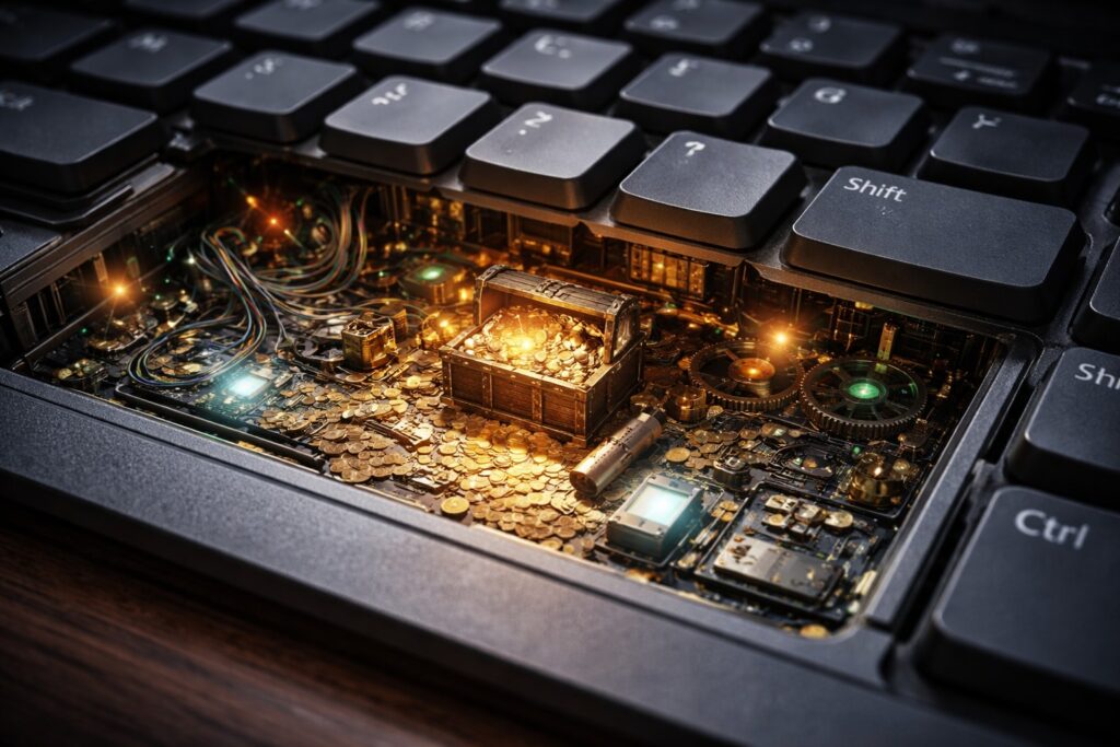 Cosa si nasconde veramente sotto i tasti della tastiera?