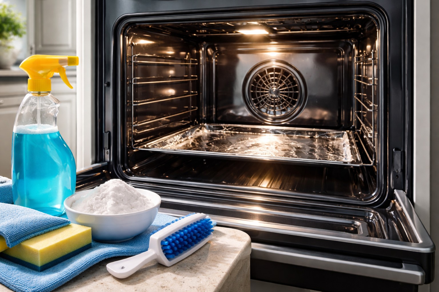 Non c'è bisogno di passare ore a strofinare: semplici trucchi per far brillare il tuo forno