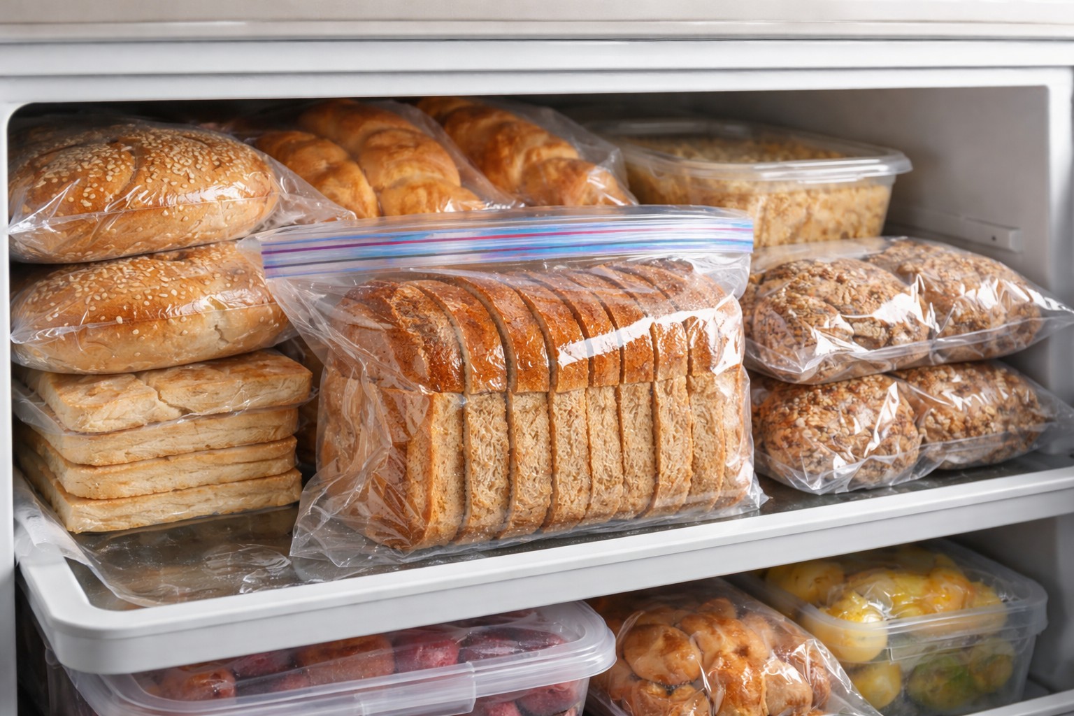 Il segreto per conservare perfettamente il pane nel congelatore