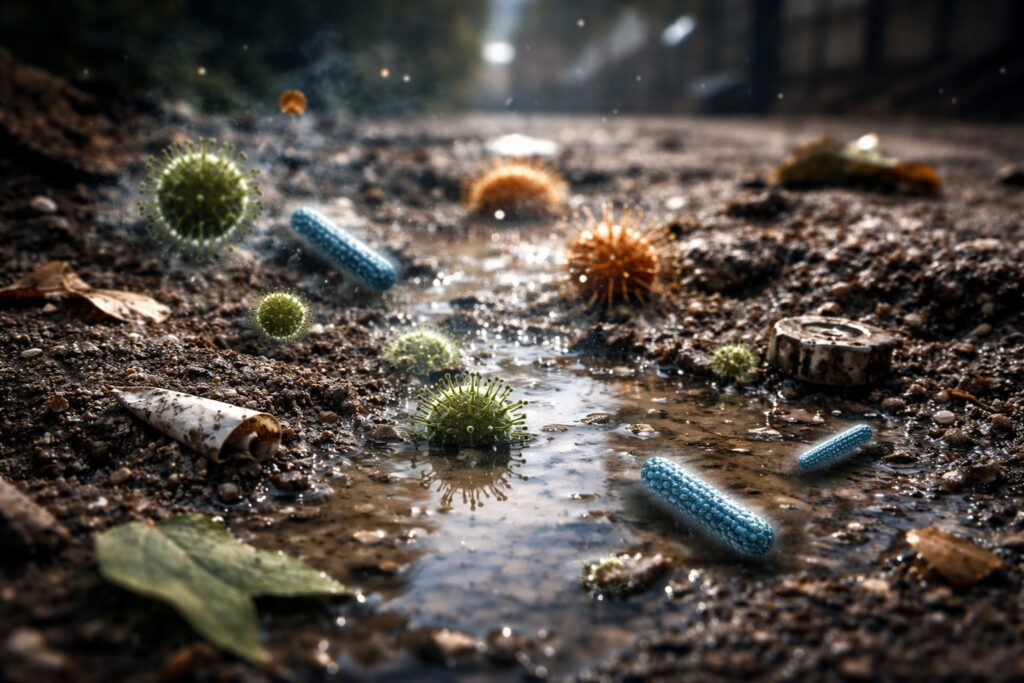 Il nemico invisibile che distrugge la salute nello sporco delle strade