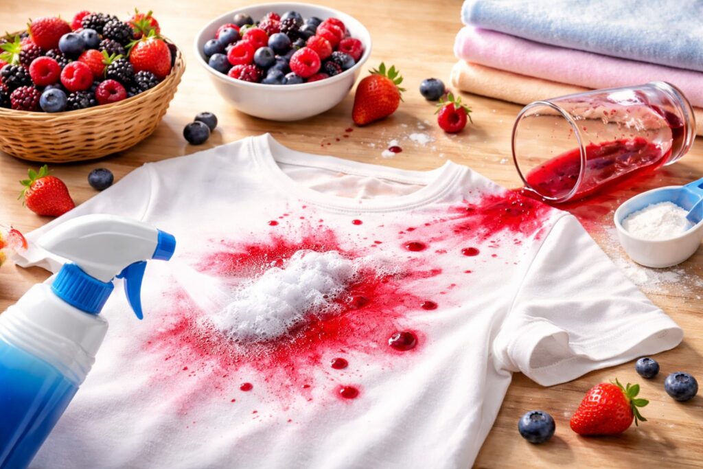 Proteggi i tuoi oggetti preferiti dalle macchie luminose di succo di bacche